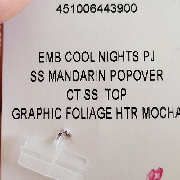 NWT SOMA Embraceable Cool Nights pajama set Size XS Colors mocha and Mochachino - Picture 8 of 11